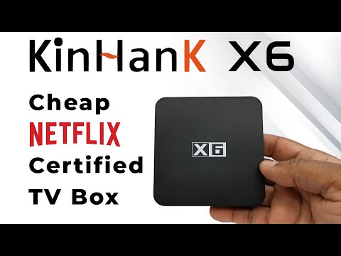 KinHank X6 Cheap Fully Netflix Certified Android TV Box