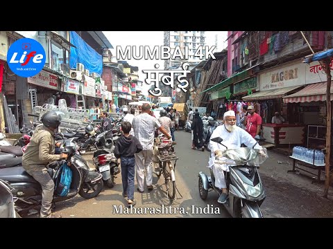 MUMBAI City Ride - Mohammed Ali Road to Girgaon | Vibrant Streets of Mumbai | India 4K HDR