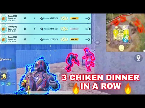 🔥3 Chiken Dinner 🐔 🔥 In A Row |5 Finger + full Gyroscope |PUBG Mobile|Spidyऐआर |AR Mix Club|