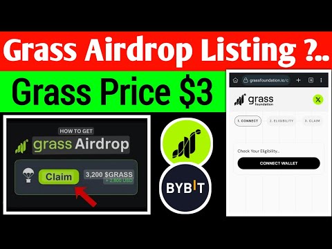 Grass Airdrop Claim Start ?.. | Grass Coin Listing Date Confirm | Grass Price $3 |Free Airdrop Claim