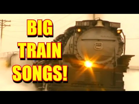 BIG TRAIN SONGS for kids! | Lots & Lots of Trains | James Coffey