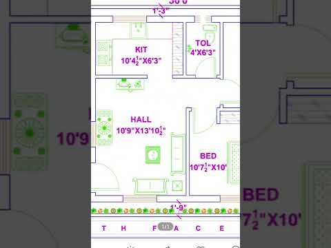 36X25 2BHK HOUSE PLAN NORTH FACING ROAD 900 Sft, 100 Sq Yds