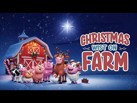 🎄 Christmas Wishes on the Farm 🌟 | Magical Animal Adventure for Kids | Baby Smiles & Songs