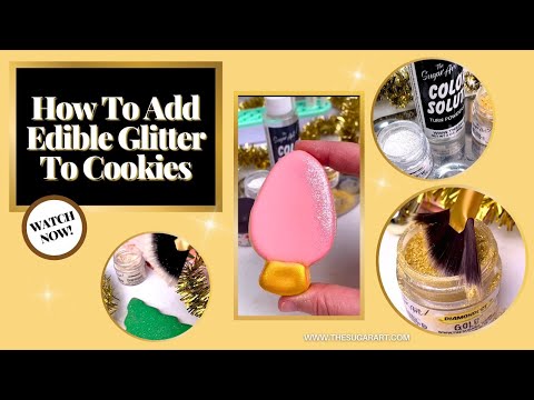 How To Add Edible Glitter To Cookies