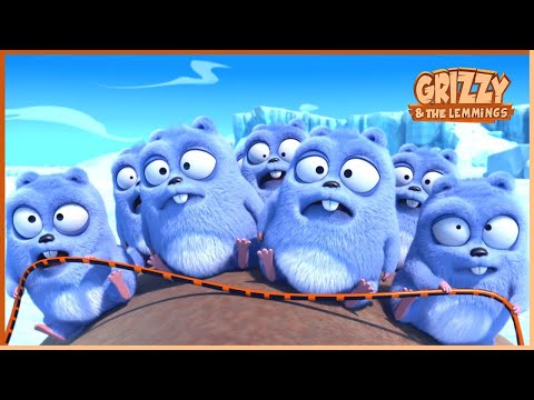 Grizzy & the lemmings ❄️ Winter Adventures 🐻🐹 Cartoon for Kids