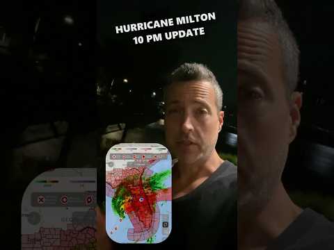 Hurricane Milton 10 PM Update - 119 tornado warnings. #hurricane #milton #fyp #shorts #disney