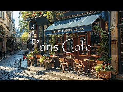 Autumn in Paris Coffee Shop Ambience | Sweet Bossa Nova Jazz for Good Mood, Happy Morning