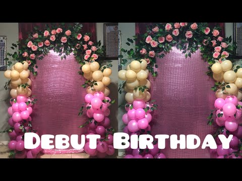 Debut Birthday Backdrop