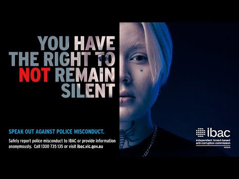 You have the right to not remain silent