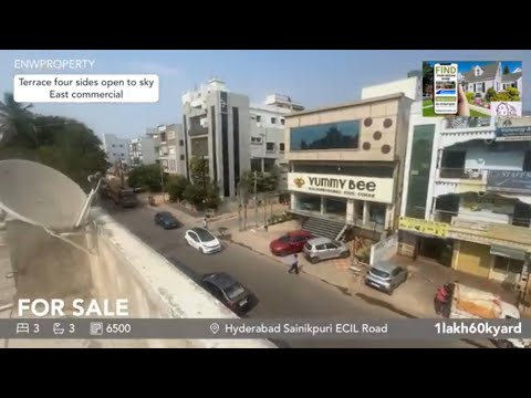 Hot Commercial Property Deal in Hyderabad Exclusive Location Sainikpuri ECIL 150 Feet Road&BestPrice