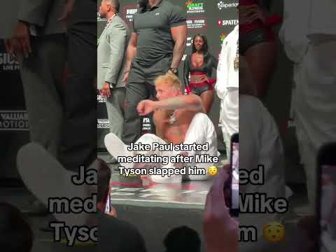 Jake Paul meditated after Mike Tyson slapped him 👀