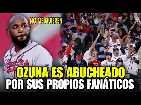 LOS FANÁTICOS NO QUIEREN A MARCELL OZUNA Y LO ABUCHEAN CADA VEZ QUE SE PONCHA, BRAVES - MLB BASEBALL