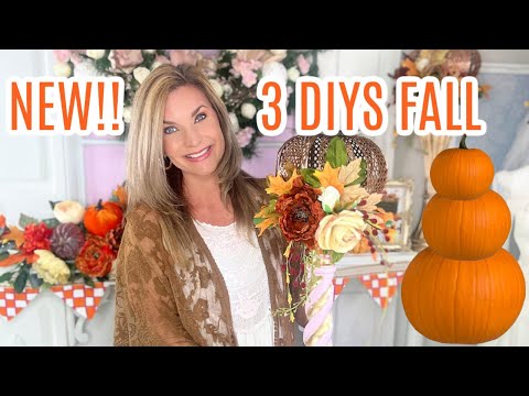 🎃NEW 3 DIY FALL DECOR CRAFTS!! 🎃 I Love Fall ep 21 Olivia's Romantic Home DIY