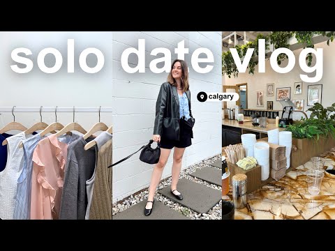 vlog: solo date in calgary | 1st street market, finding a danish jewelry brand & going back to work