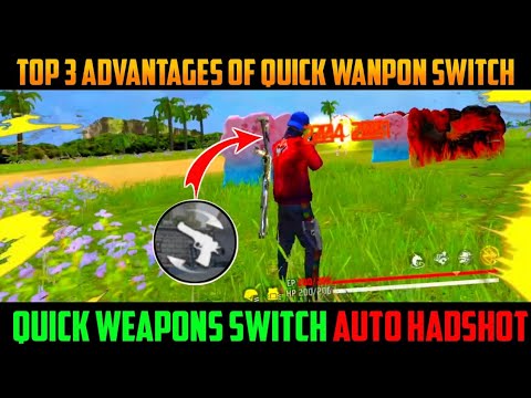 HOW TO USE QUICK WEAPON SWITCH BUTTON IN MOBILE 📱|| AIM LOCK TRICK 🔐