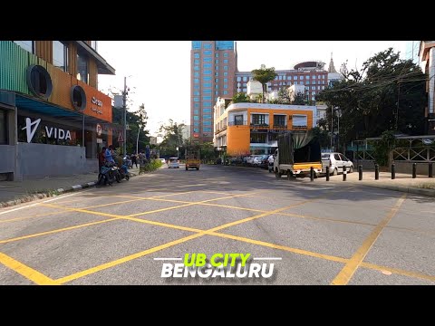 Bengaluru City Drive - 4K | UB City - Vittal Mallya Rd | IT Capital of India