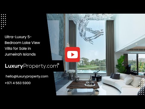 Ultra-Luxury 5-Bedroom Lake View Villa for Sale in Jumeirah Islands | LuxuryProperty.com