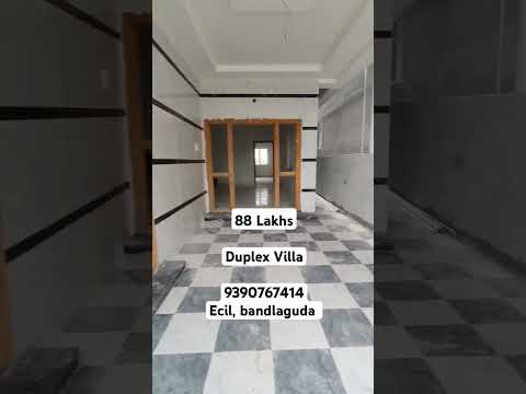 East face 124 sq yards, 3 bhk duplex Villa for sale in, hyderabad, 88 lakhs, 9390767414