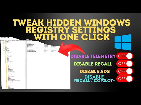 Tweak Hidden Windows Registry Settings With One Click