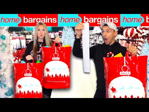 EARLY budget CHRISTMAS shopping at HOME BARGAINS *super cheap haul