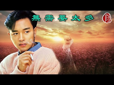 張國榮【無需要太多 1988】(歌詞MV)(1080p)(作曲：馬兆駿)(填詞：林夕)(Leslie Cheung)