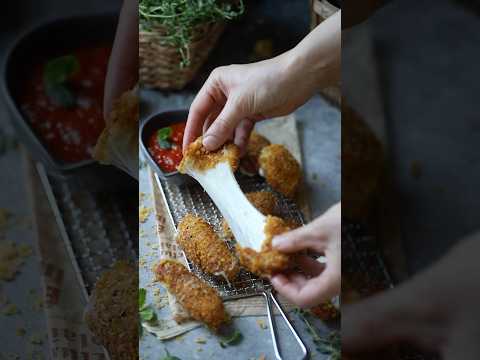 Crispy Fresh Mozzarella Sticks or Steaks #food