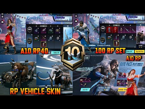 Royale Pass A10 Leaks | 3D Rp Leaks | 1 To 100Rp Leaks | Rp Vehicle Skin | Tier Rewards | Rp Upgrade