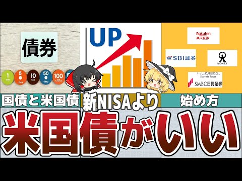 【ゆっくり解説】50代60代は新NISAより「米国債投資」がよい理由と始め方【貯金 節約】