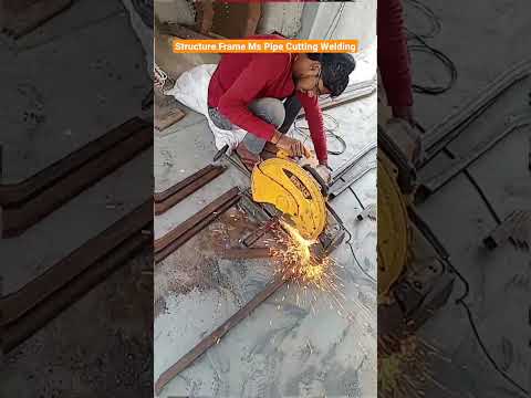 #RoofStructure Sead Frame Ms Pipe Cutting Welding//2023