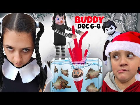 Wednesday Every Day! Addams Family Buddy & Bendy's Dark Revival (FV Family Christmas Season Vlog)