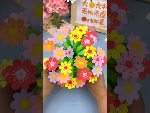 Paper se flower pot kaise banaye How to make flower pot with paper paper se phool kaise banaye #diy