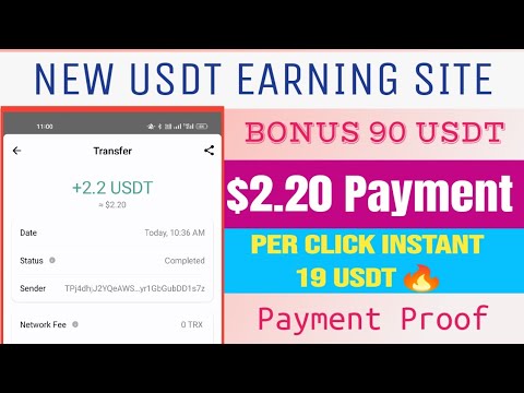 Letest USDT Investment Website | Free 90$ Daily Earn $2.20 | Online Passive Income Site 2023