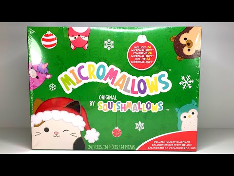 ASMR Toy Unboxing Squishmallow Micromallows Advent Calendar 2024 no talking