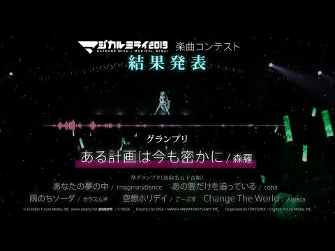 【初音ミク】「マジカルミライ 2019」楽曲コンテスト結果発表！