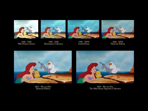 The Little Mermaid - Scuttle | 30 Years of Video Editions Comparison