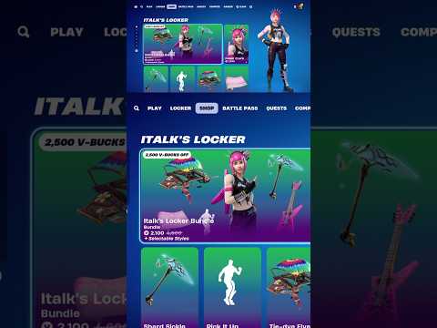 Italk Gets A Locker Bundle Tonight #fortniteitemshopreview #shorts