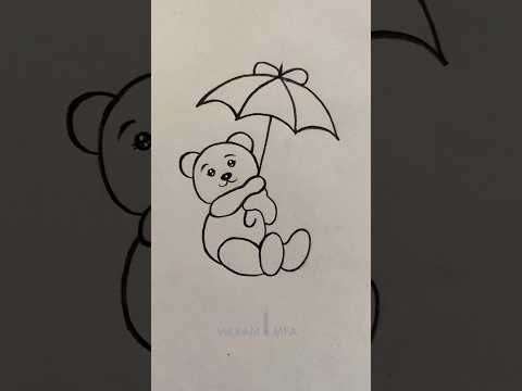 How to draw teddy bear drawing easy step by step