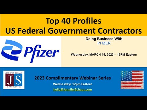 Top 40 Federal Contractors - PROFILE #6 - Pfizer