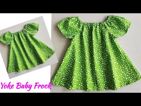 Yoke Baby Frock cutting and stitching | Baby Frock cutting and stitching