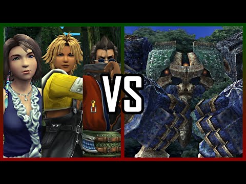 Tidus, Auron, and Yuna vs. YSLS-Zero | Final Fantasy X-2 HD Remaster