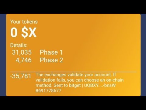 X Empire You Will Receive Some Token Through The Exchange | The Exchange Validate Your Account