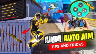 AWM TIPS AND TRICKS FREE FIRE 🔥 FREE FIRE AWM PRO SETTING🎯TOTAL GAMING | B2K FREE FIRE SETTING