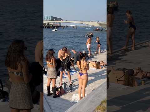 Islands Brygge🇩🇰Harbor Beach | Copenhagen Denmark | Bikini Beach