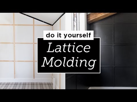 Lattice Wall Molding DIY Tutorial