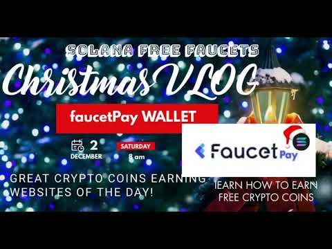 Solana faucet & shortlinks vlogmas! Day1 #faucetpay #solana #solanafaucet #vlogmas2023