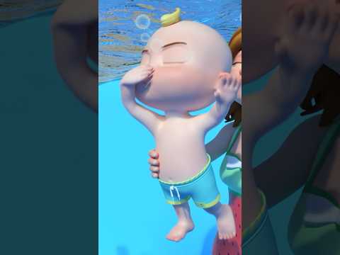 Learn to Swim with JJ! Summer Beach Party! #cocomelon #shorts