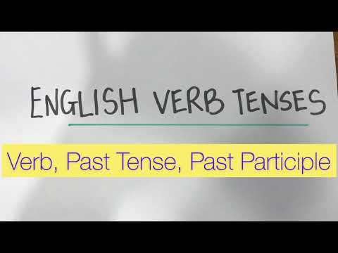 English Verb Tenses | Verb, Past Tense and Past Participle