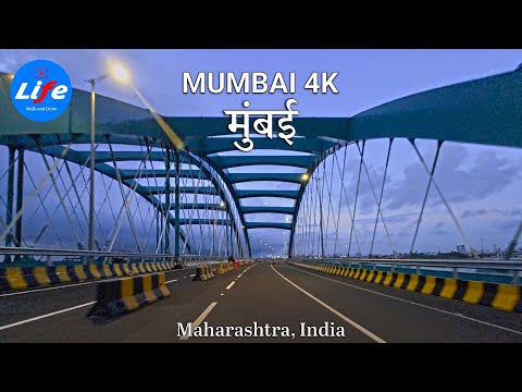 Mumbai City Drive - Coastal Road | Scenic Evening Drive from Marine Drive to Bandra 4K HDR