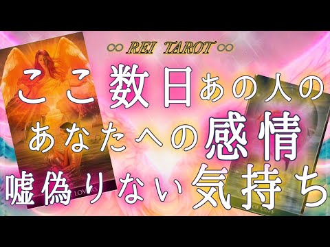 【💓深い思いがありました💓】ここ数日あの人のあなたへの感情❤️嘘偽りない気持ち💫