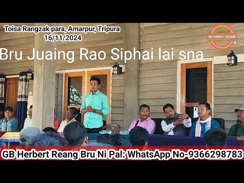 Bru Juaing Rao Jatini Berai Dumni Nangmo Kautma joto no palsaing ye samo//By GB Herbert Bru